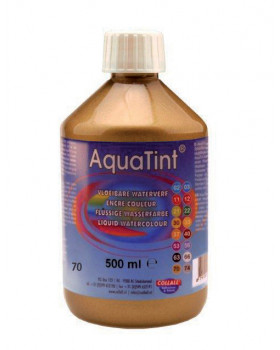 Vodová barva AquaTint/ Tuš - zlatá - 500 ml