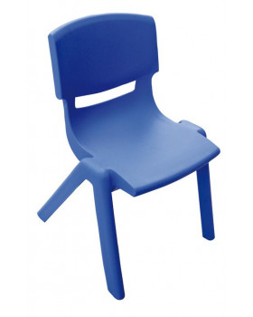 Plastové židle - s výškou 38 cm - modrá