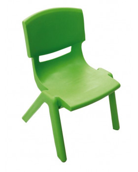 Plastové židle - s výškou 38 cm - zelená