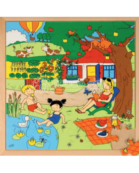 Naše rodina po celý rok puzzle - Léto, 36 ks